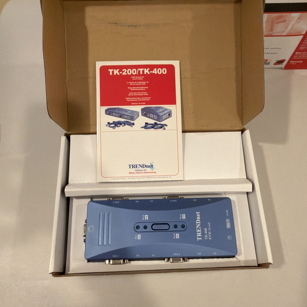 TRENDnet TK (TK400K) 4-Ports External KVM switch PS/2