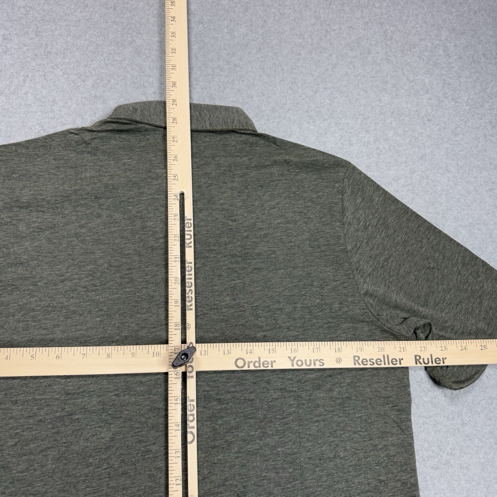 Criquet Performance Polo Shirt Mens Medium Olive Green Stretch