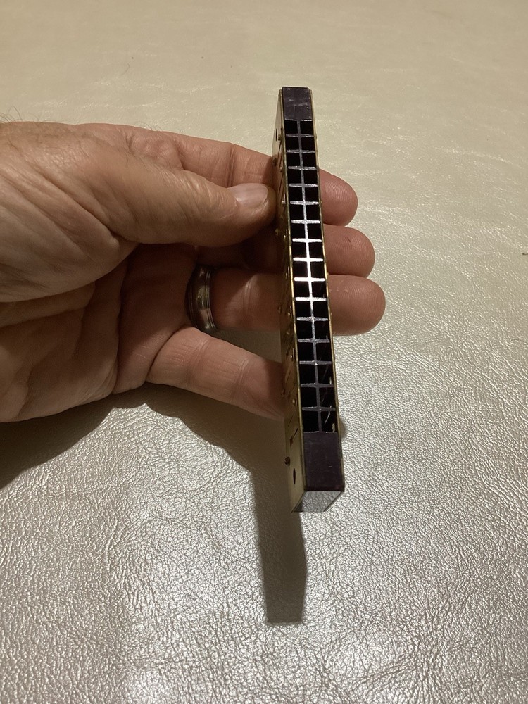 Vintage 32 Hole Brass Harmonica