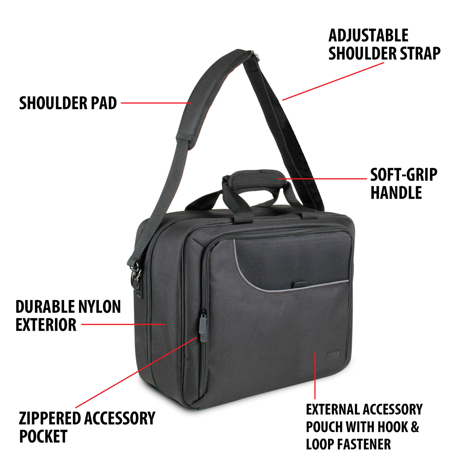 USA GEAR Travel Bag/Carrying Case for your CPAP w/ Customizable Interior Storage