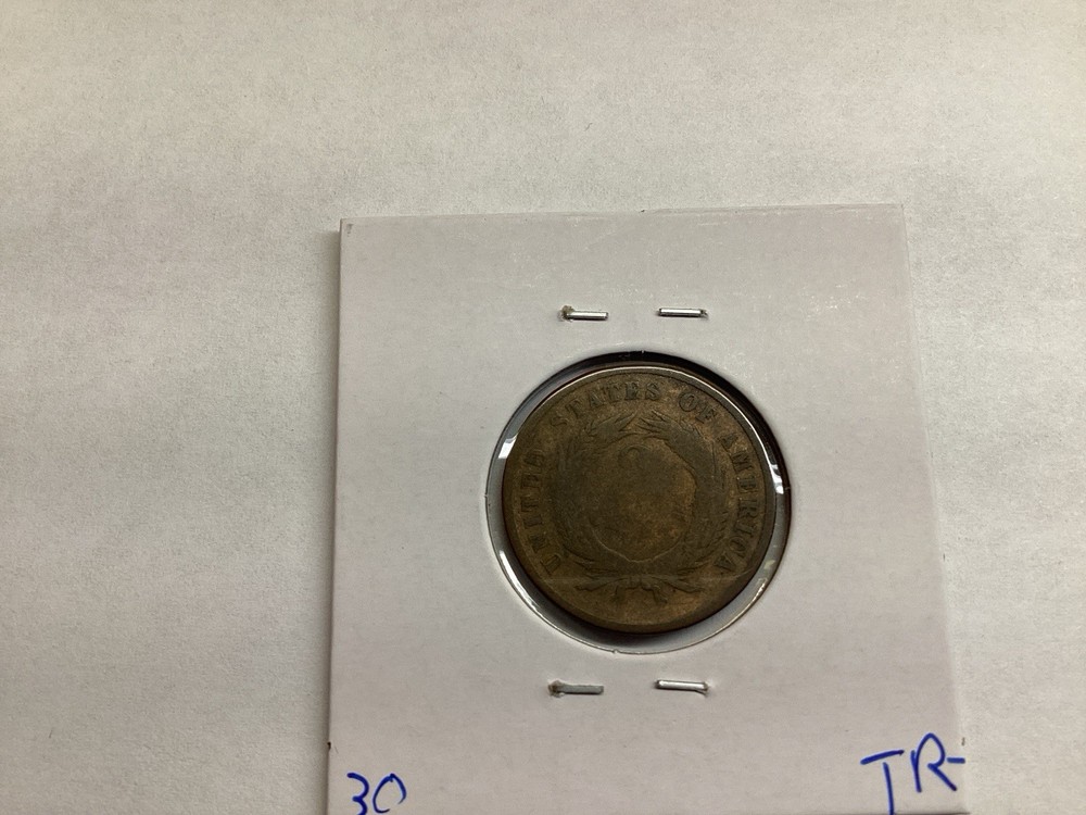 1866 Two Cent Piece US Copper Coin 062525 47tr