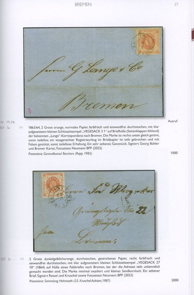 Bremen Germany Specialized Auction Catalog Kohler 2024