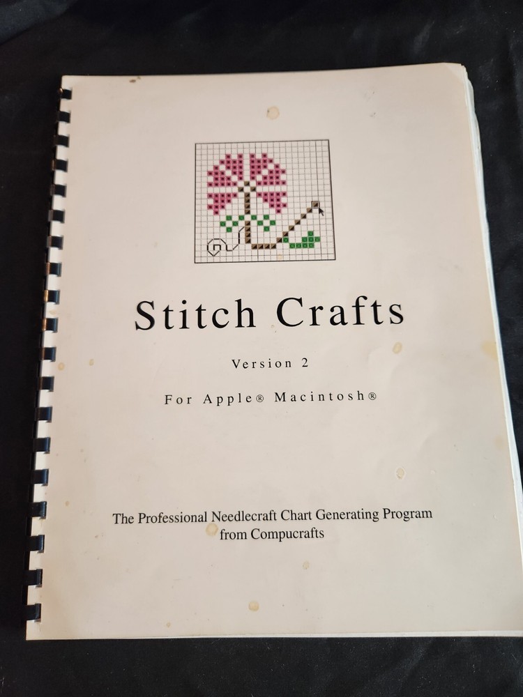 Stitch Crafts Version 2 For Apple Manual With Floppy Disk By Compucrafts