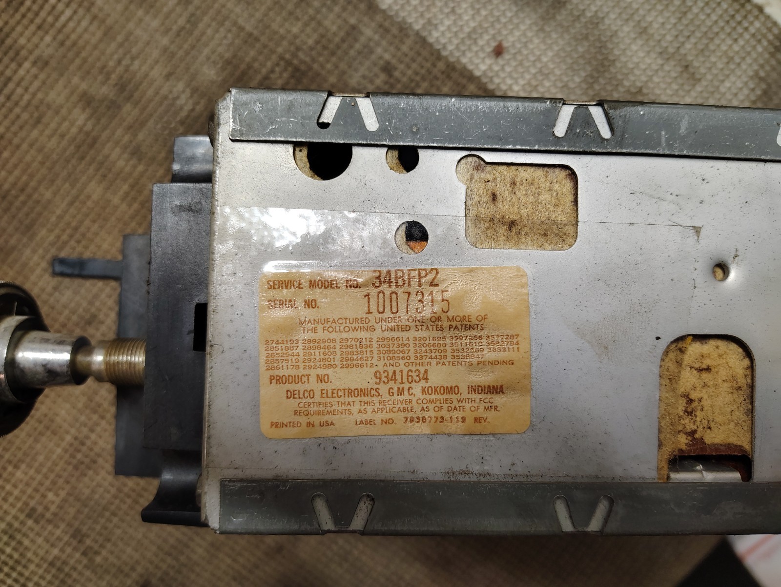 1971-73 Buick Riviera Wildcat Electra 225 LeSabre Factory AM FM Radio 34BFP2