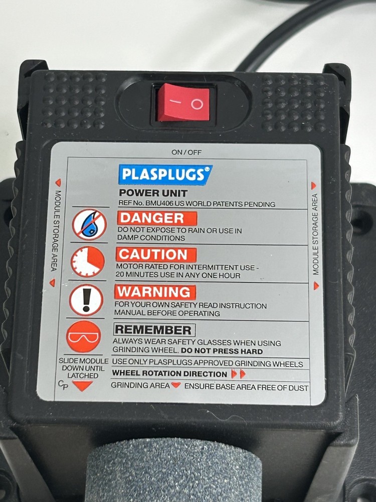 Plasplugs Compact SHARPENER Unit For DRIILL BITS Knife SCISSORS Module 2 & 3 B21