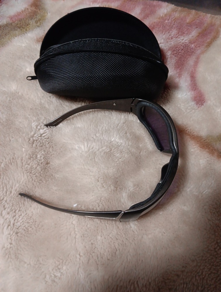Panoptx Sunglasses Cycling Silver Gray Titanium With Case