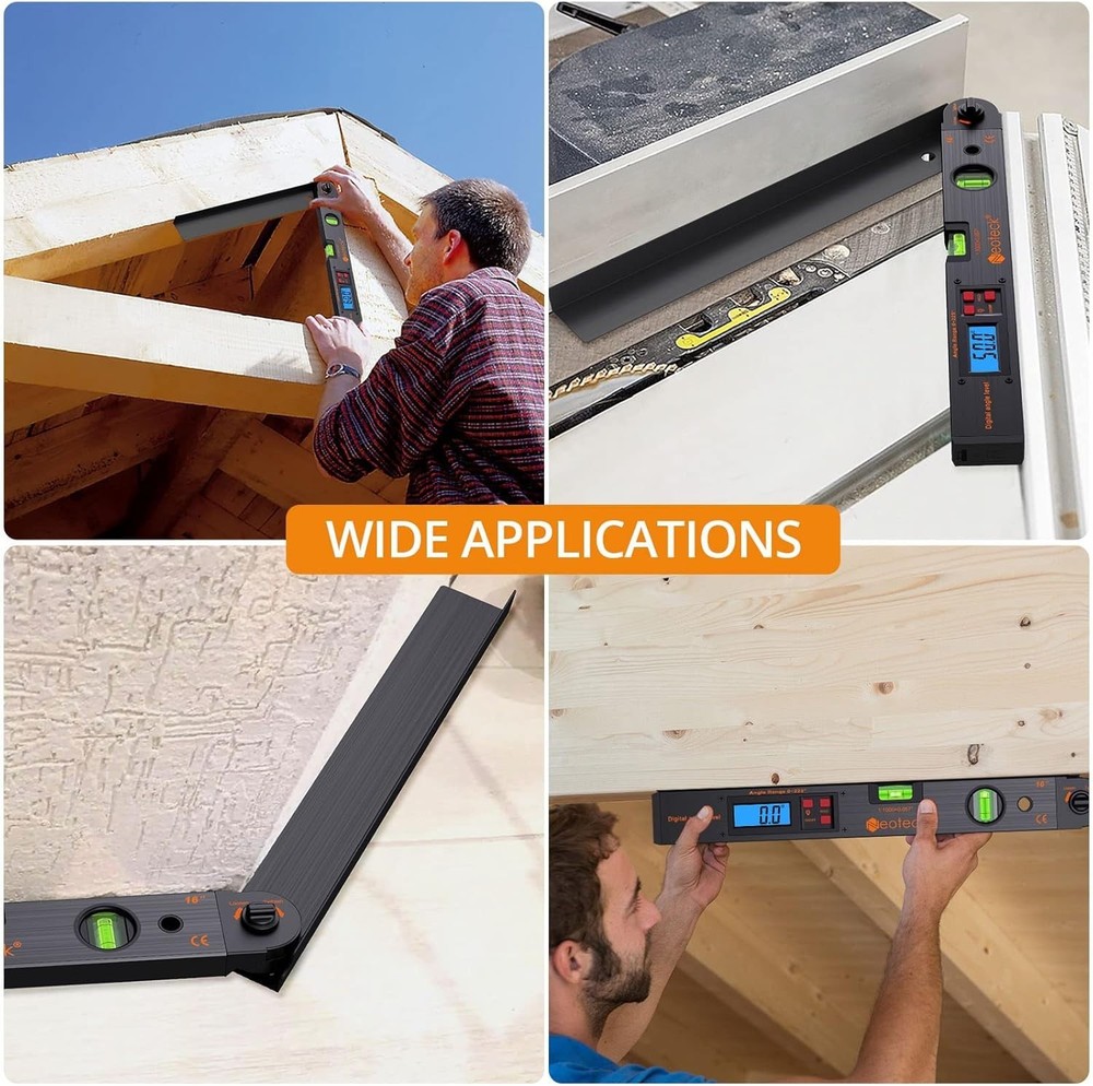 Versatile Digital Angle Measuring Tool with Carry Bag - Ideal for DIY Projects