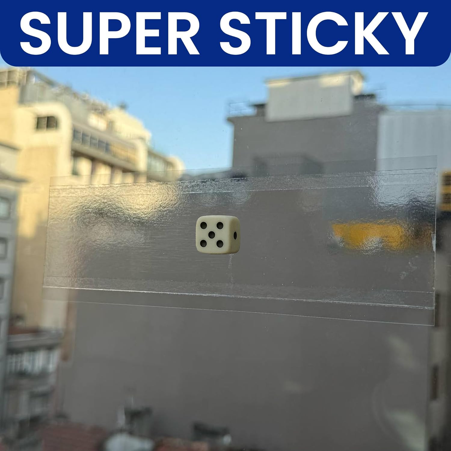 50 Window Fly Traps Sticky Non-Toxic Clear Fly Paper Indoor for Home. No Mess F