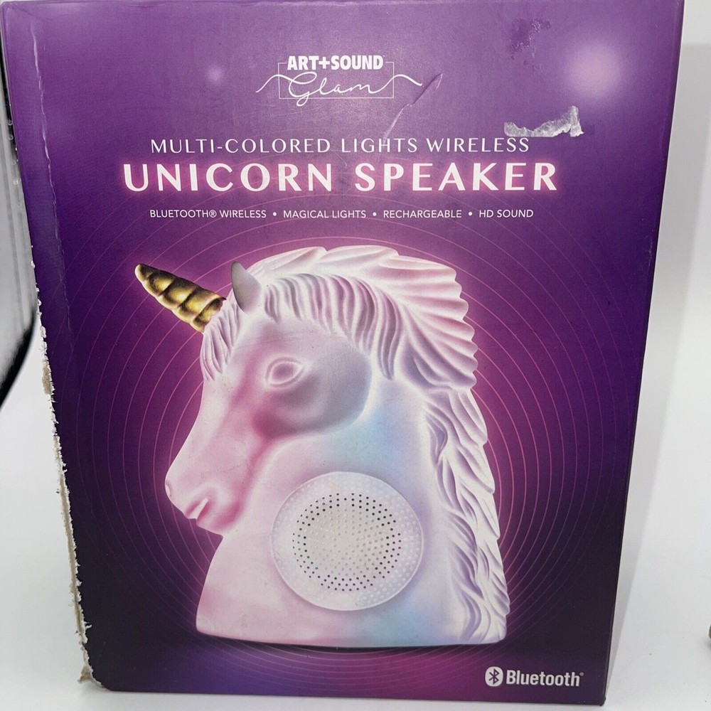Multi-Colored Magical Lights Bluetooth Wireless Unicorn Speaker HD Sound Sealed