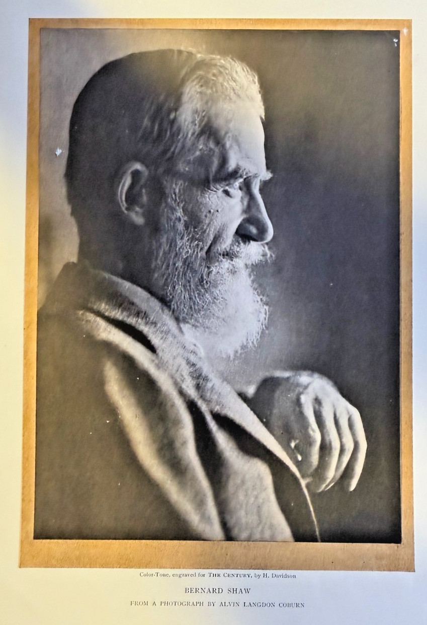 1914 Playwright George Bernard Shaw