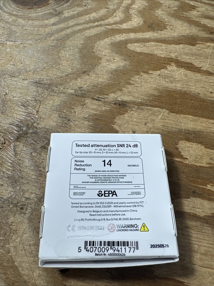 Loop Quiet 2 Earplugs WHITE New,Open Box