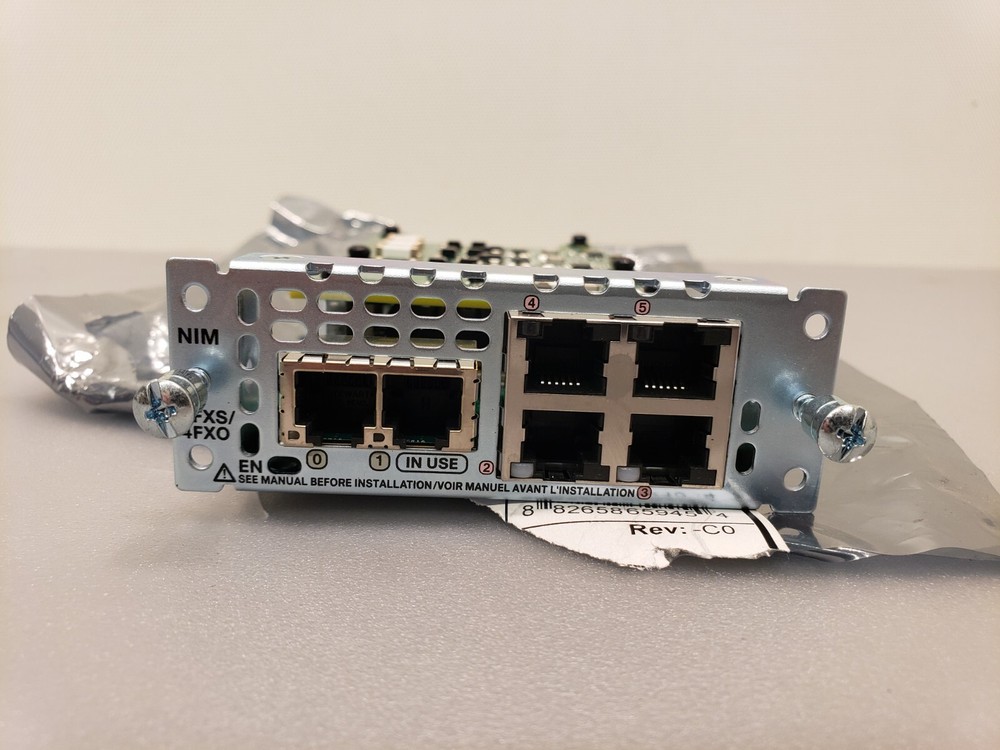 Cisco NIM-2FXS/4FXO 2-Port FXS 4-Port FXO Network Interface Module NOS