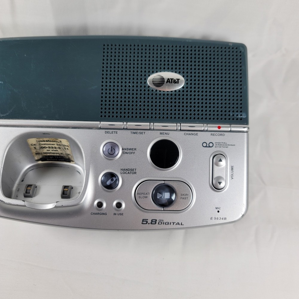 AT&T 5.8 ghz Cordless Phone Handset Base for e5600 e5630 e5633 e5634b e560-1