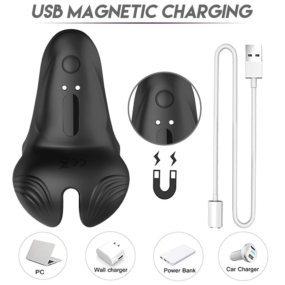 Electric Penis-Stretcher Enhancer Ball-Scrotum-Ring-Delay-Ejaculation Men 2Style