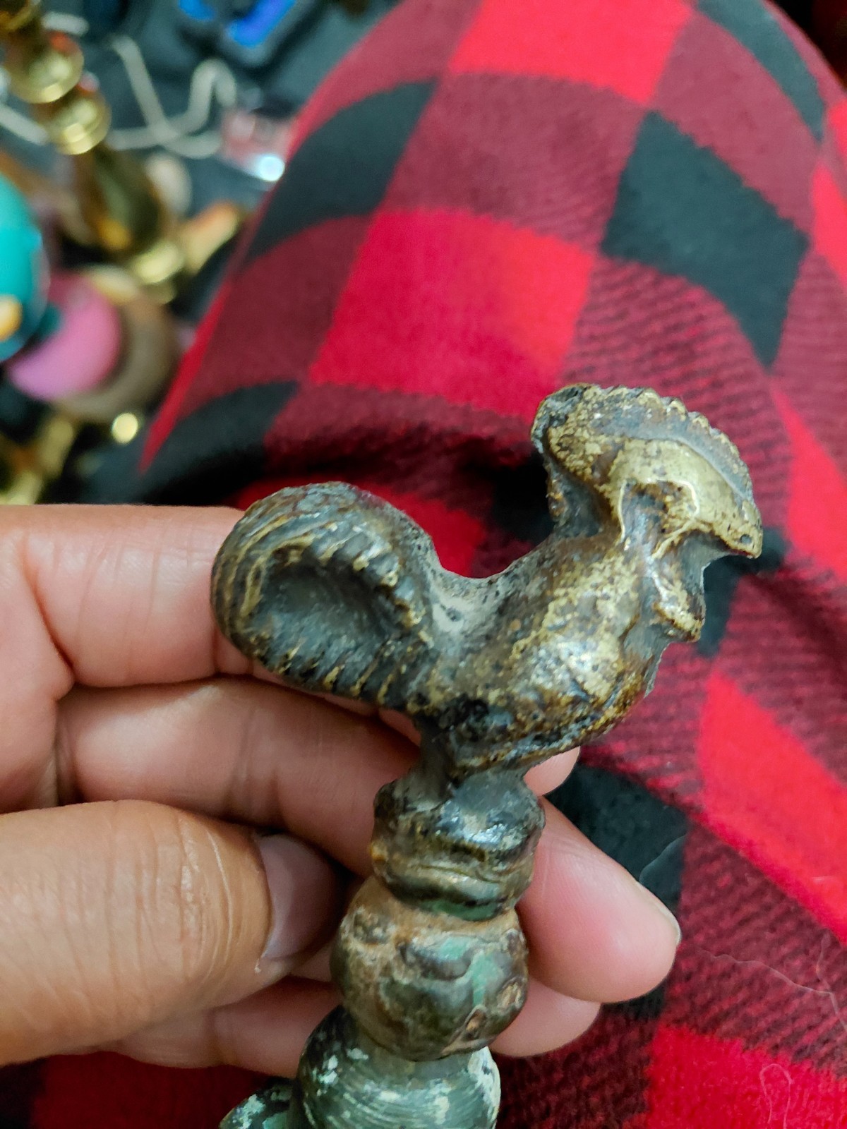 Vintage Rooster Figurine For Decor