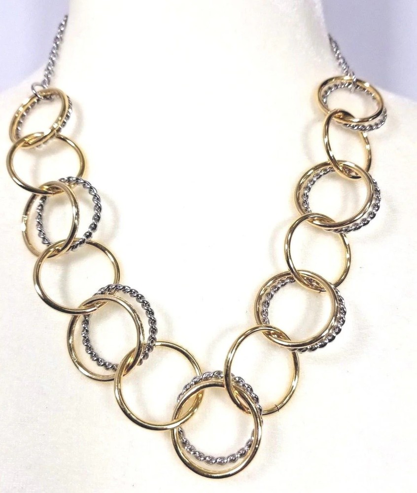TALBOTS Two-Tone Links Necklace