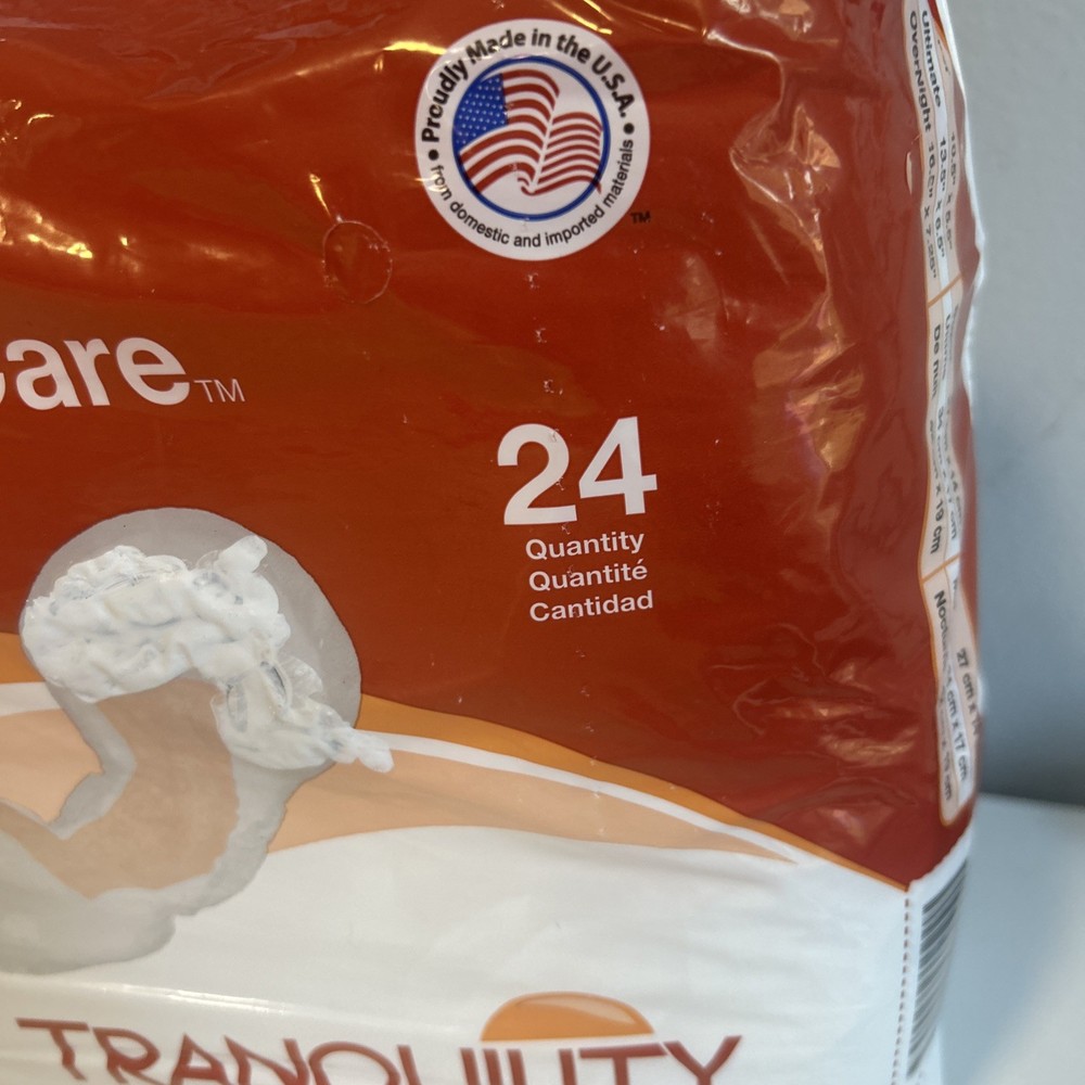 Tranquility Personal Care Pads, Moderate, THREE Pack/72 total New