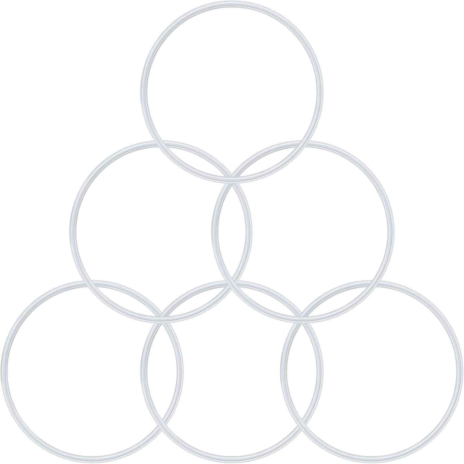 6 Pack White Silicone Gasket Replacement Rings for Magic 250W Blender MB-1001...