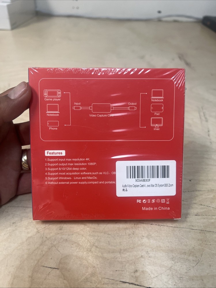 For Switch Type C Video Capture Card Support Windows Mac OS Linux