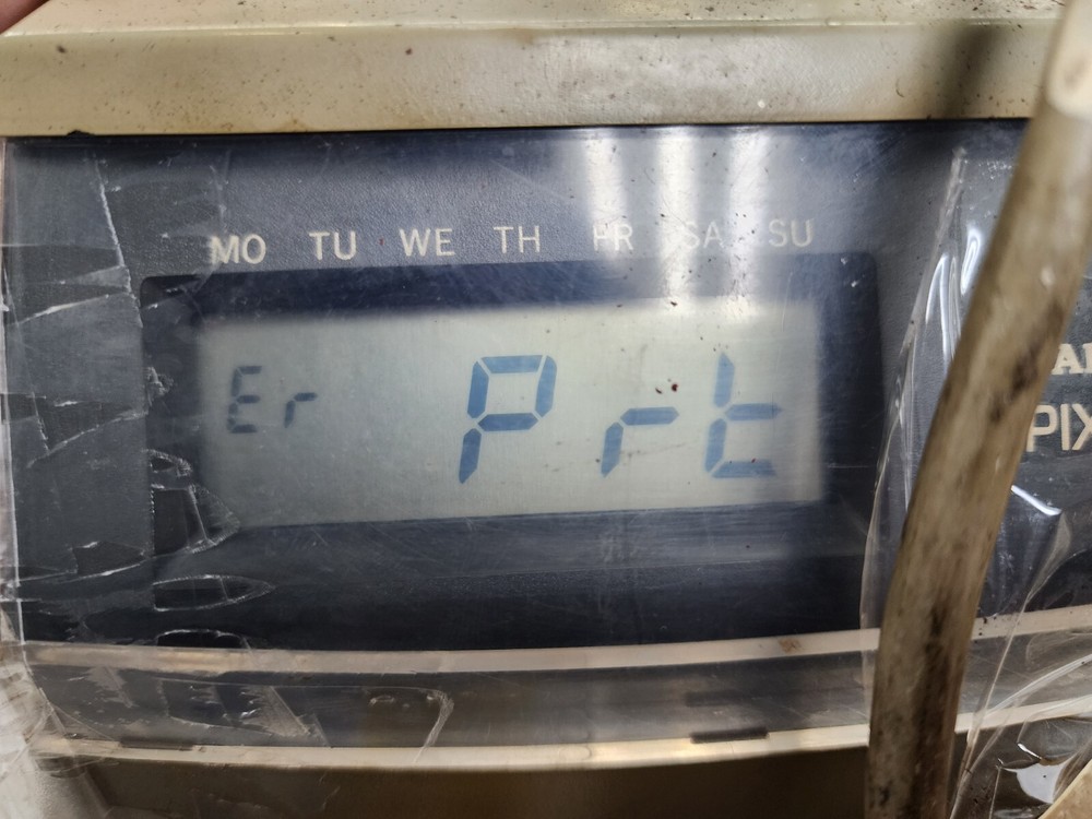 AMANO ELECTRONIC TIME RECORDER ELECTRONIC TIME PUNCH PIX-3000X LCD DISPLAY TYPE