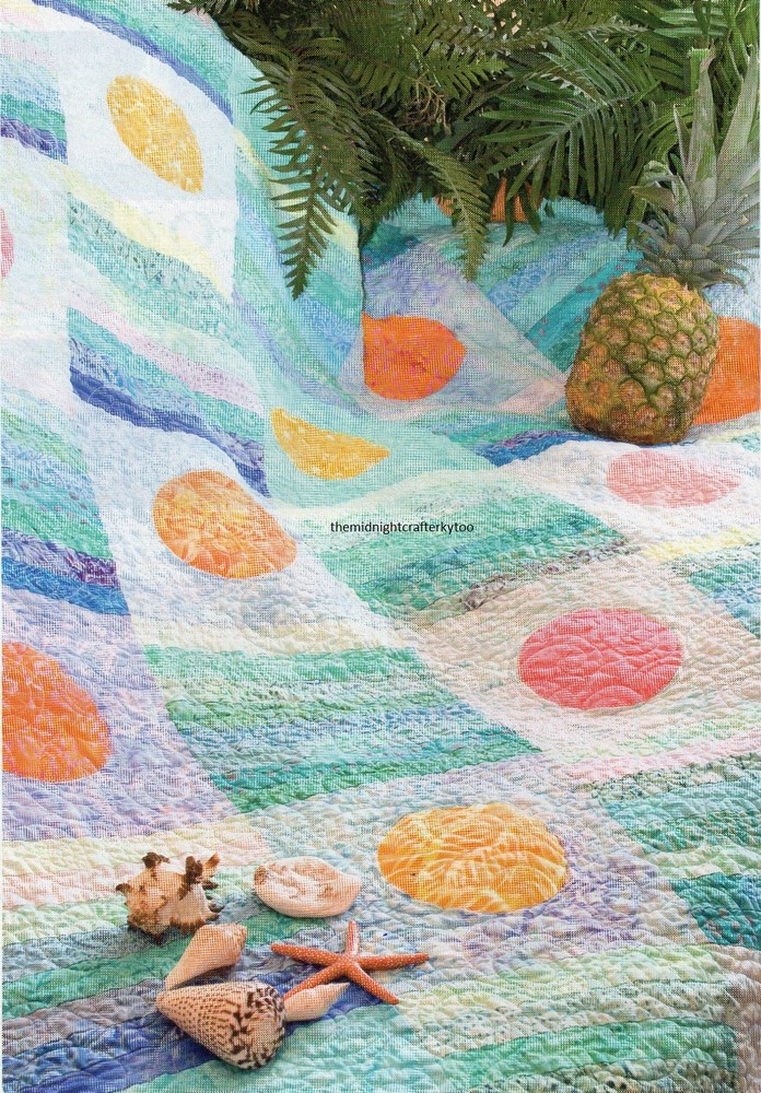 Caribbean Sunset Quilt Pattern Pieced/Applique EB