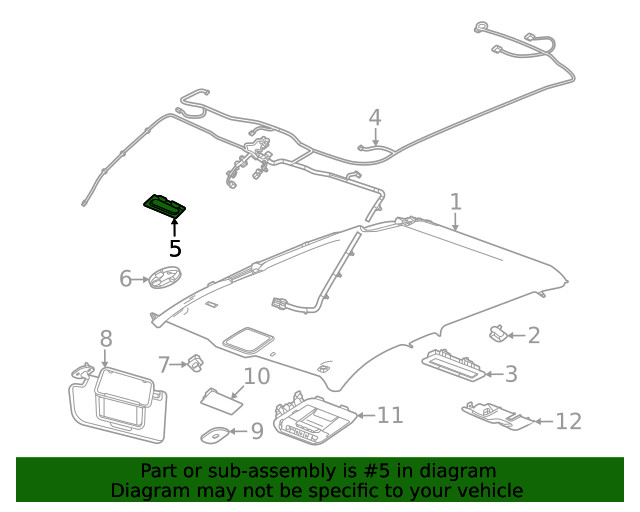 Genuine GM Microphone Plate 13551255