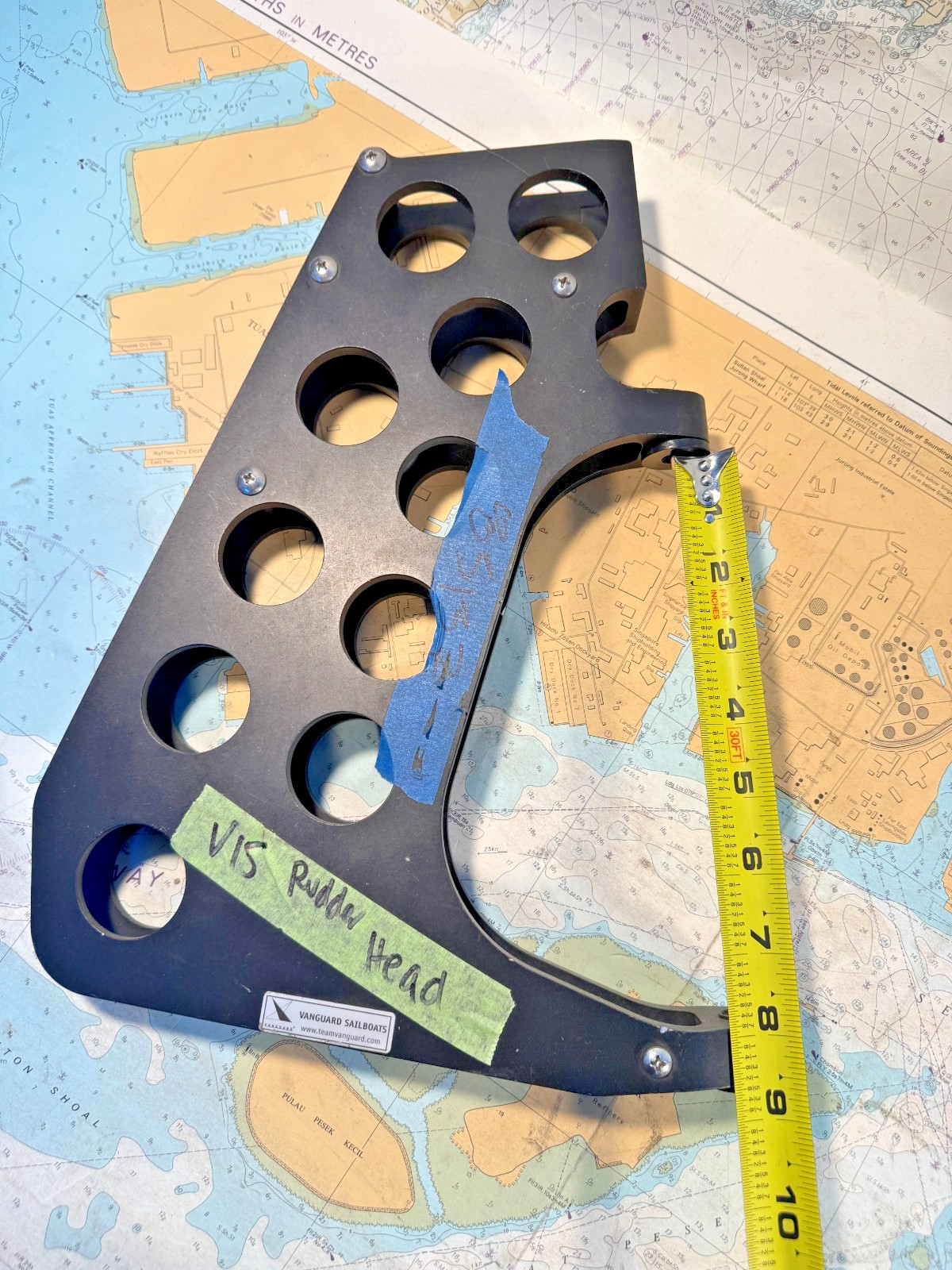 Vanguard 15 Rudder Head, New Old Stock.