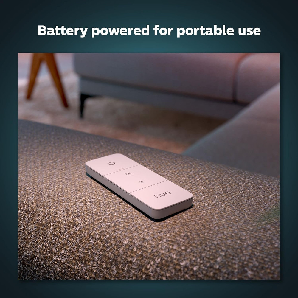 Philips Hue Smart Dimmer Switch with Remote White No-Wire Install 1pc