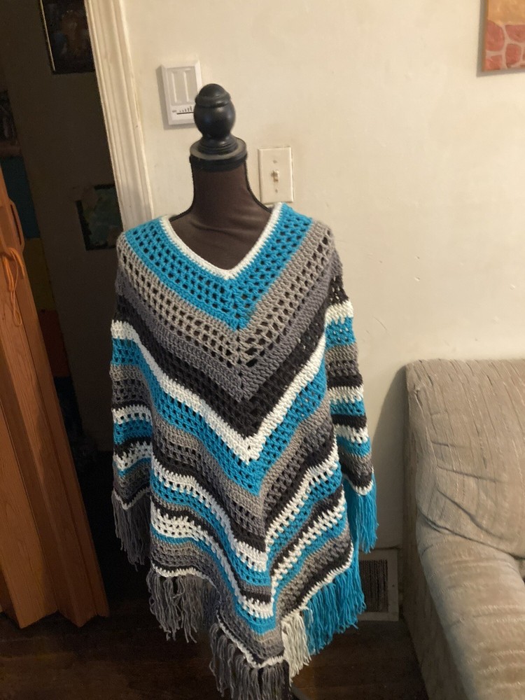 crochet southwest poncho handmade