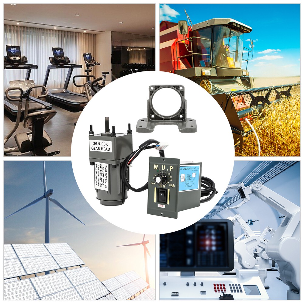 1 AC 110v Worm Gear Motor with 6w Power+ Variable Speed Reduction Controller