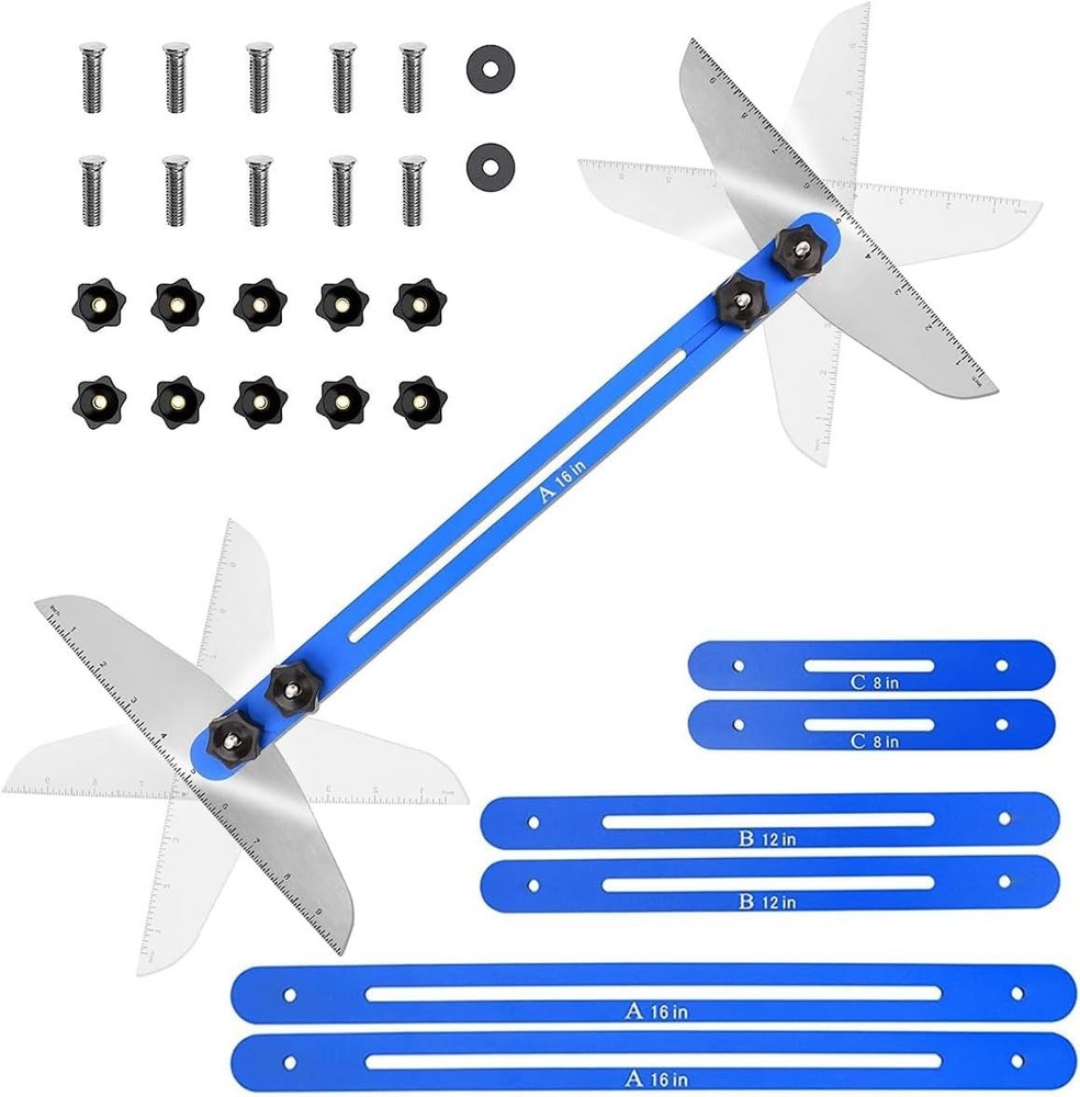 Versatile Stair Tread Measuring Tool - 0-30° Angle Adjustable and Easy to Use