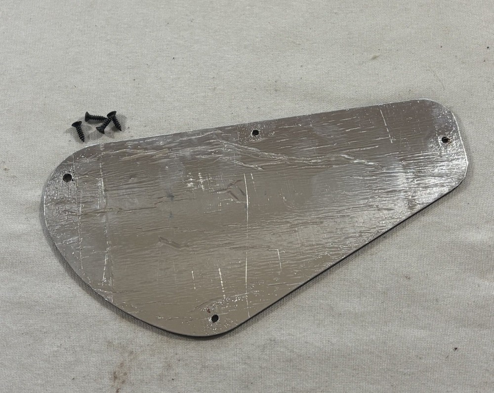 1990 Squier II Stratocaster Electronics Control Cavity Cover Plate Shielded & HW