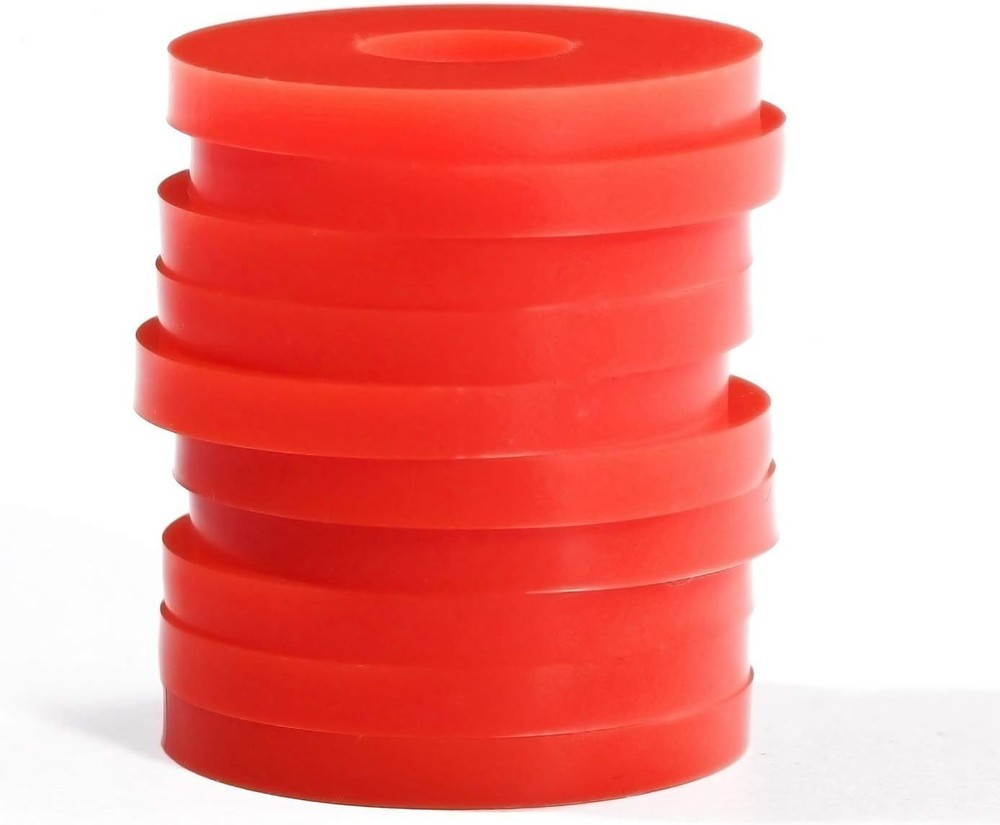 30pcs Red Silicone Strap Locks - Effortless Guitar Strap Security for All Styles