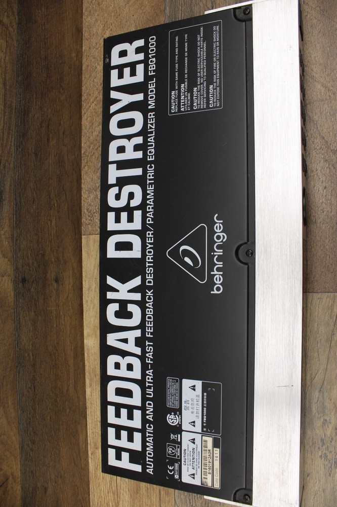 Behringer Automatic Feedback Destroyer Preametric EQ FBQ1000