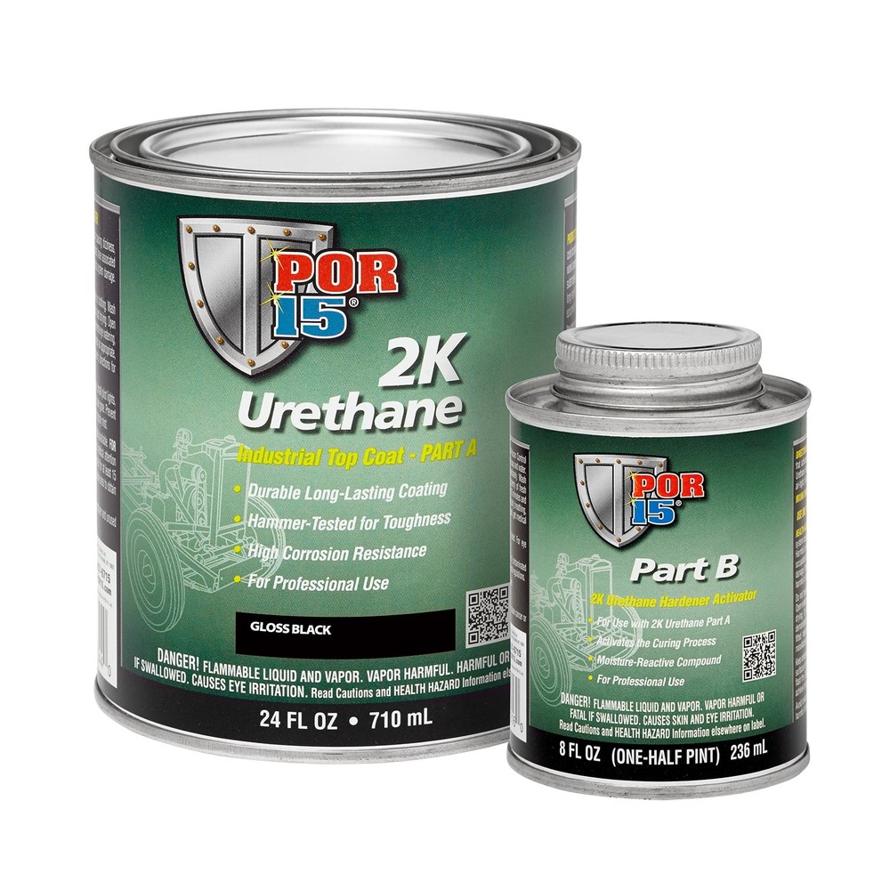 Absolute Coatings 43204 2k Urethane Gloss Black - Quart