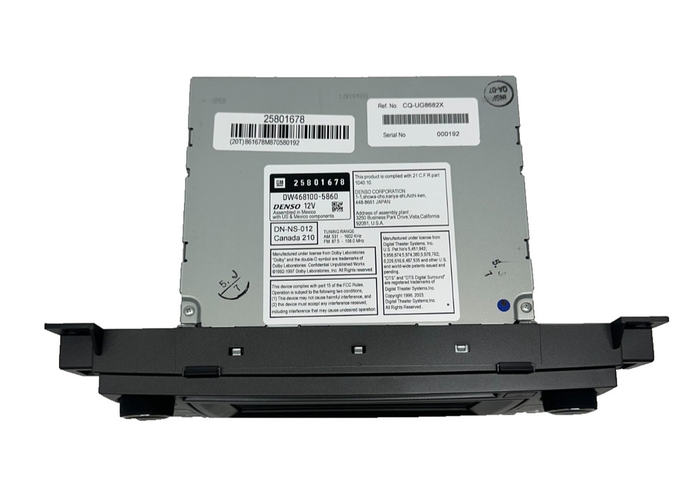 OEM 2006-2011 Cadillac DTS Radio Navigation DVD Player Display Receiver New