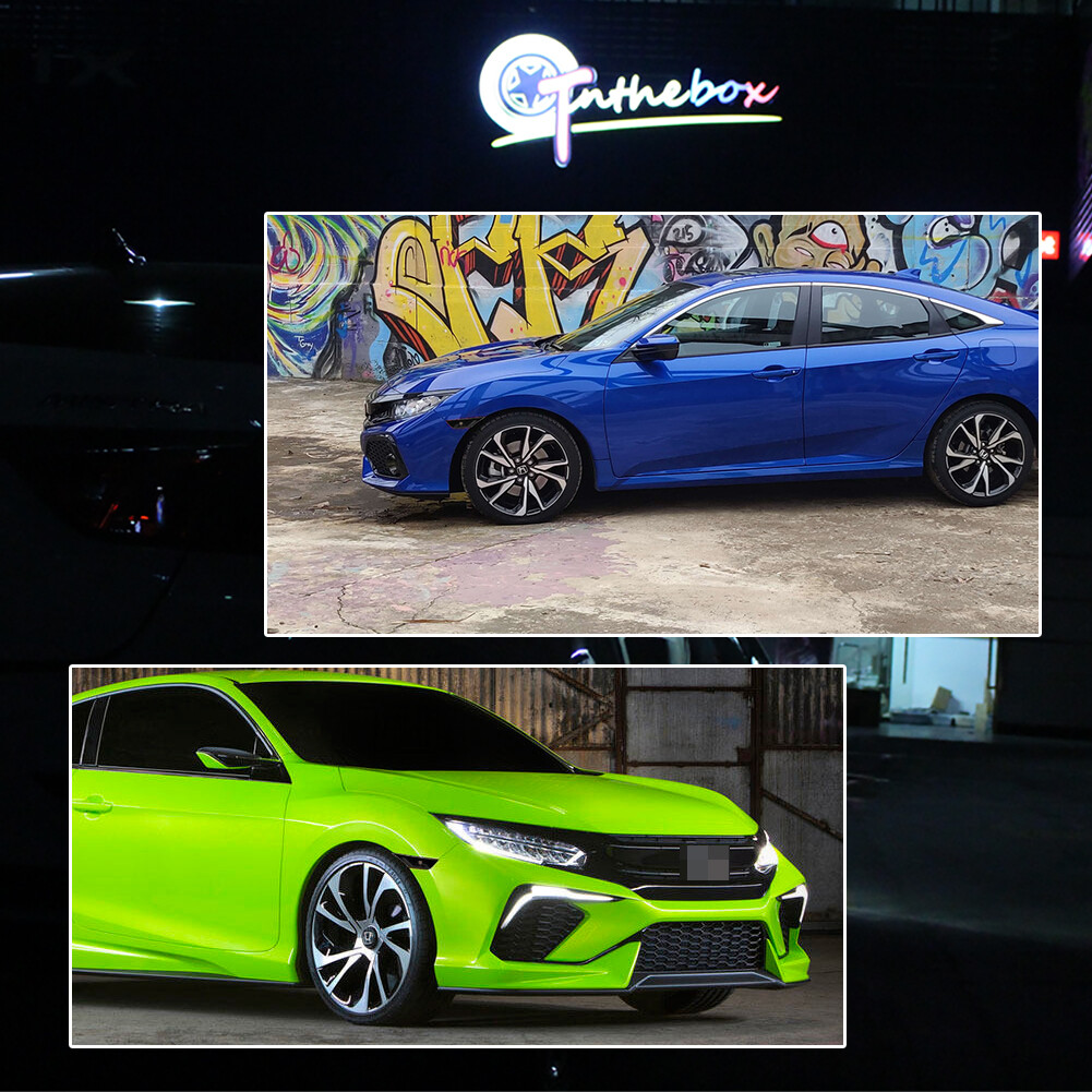 Smoked Side Marker Lamp Turn Signal Light W/ Led Bulbs for Honda Civic 2016-2021