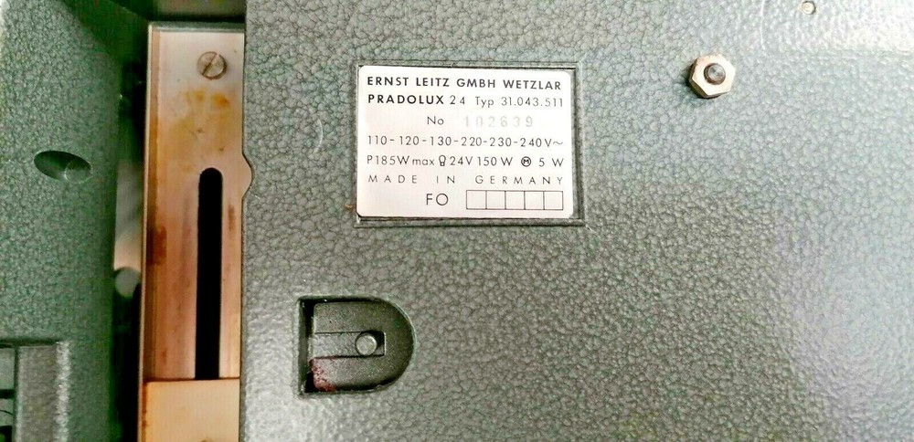 Leitz Wetzlar Pradolux Laboratory Slide Projector Slide vintage