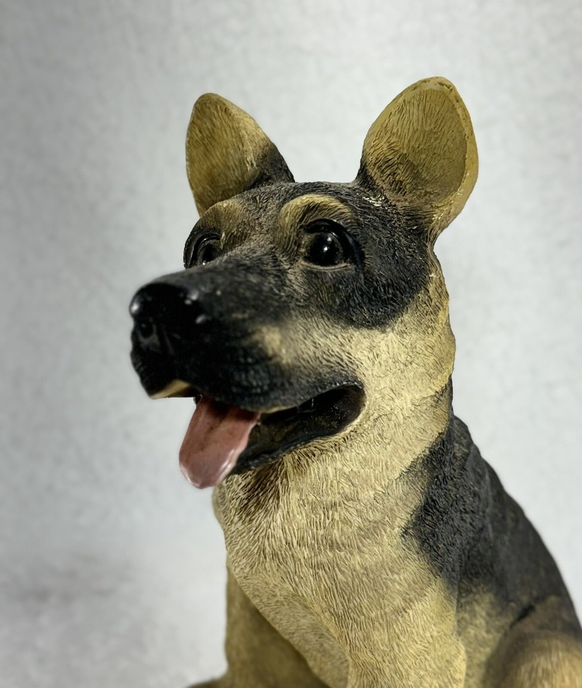 German Shepherd Poly Resin Dog Statue