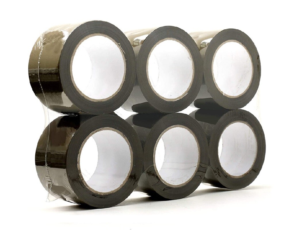 48 Rolls Premium Brown/Tan Carton Box Sealing Packing Tape - 2.0 Mil 3"x110 yard
