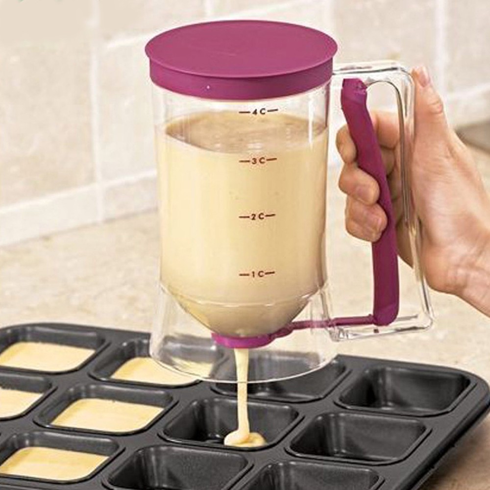 900ml Pancake Batter Dispenser DIY Kitchen Measuring Baking Tool for Pancake
