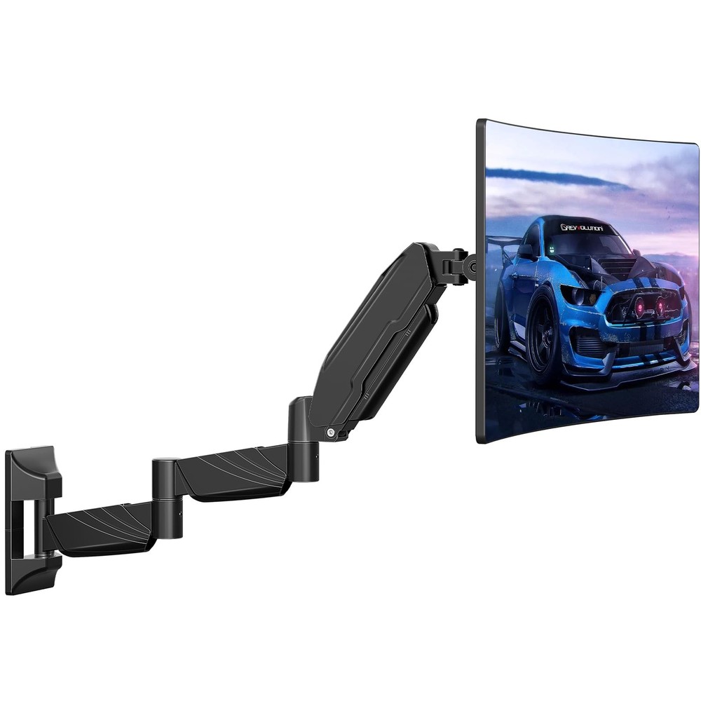 Monitor Wall Mount for 13 to 32 inch Computer Screen, Extra Long Adjustable S...
