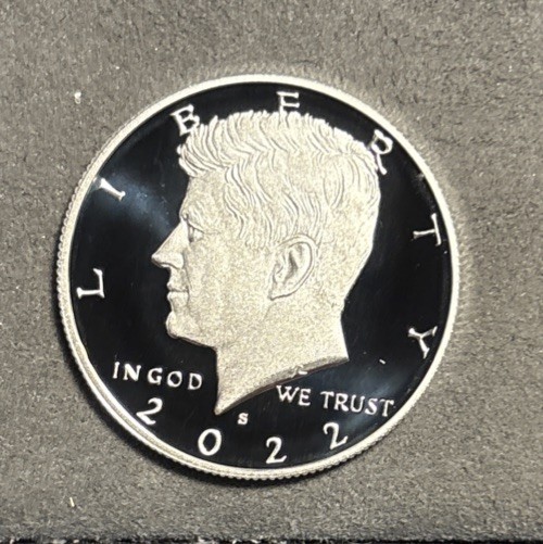 2022 S Kennedy SILVER PROOF Half Dollar Gem DCam 99.9% .999 Coin
