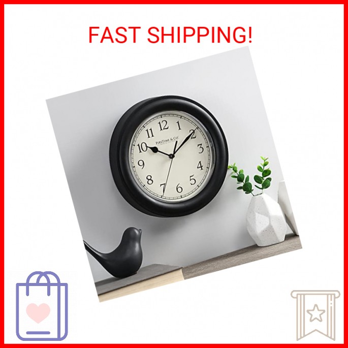 FirsTime & Co. Essential Wall Clock, Small, 8.5 in