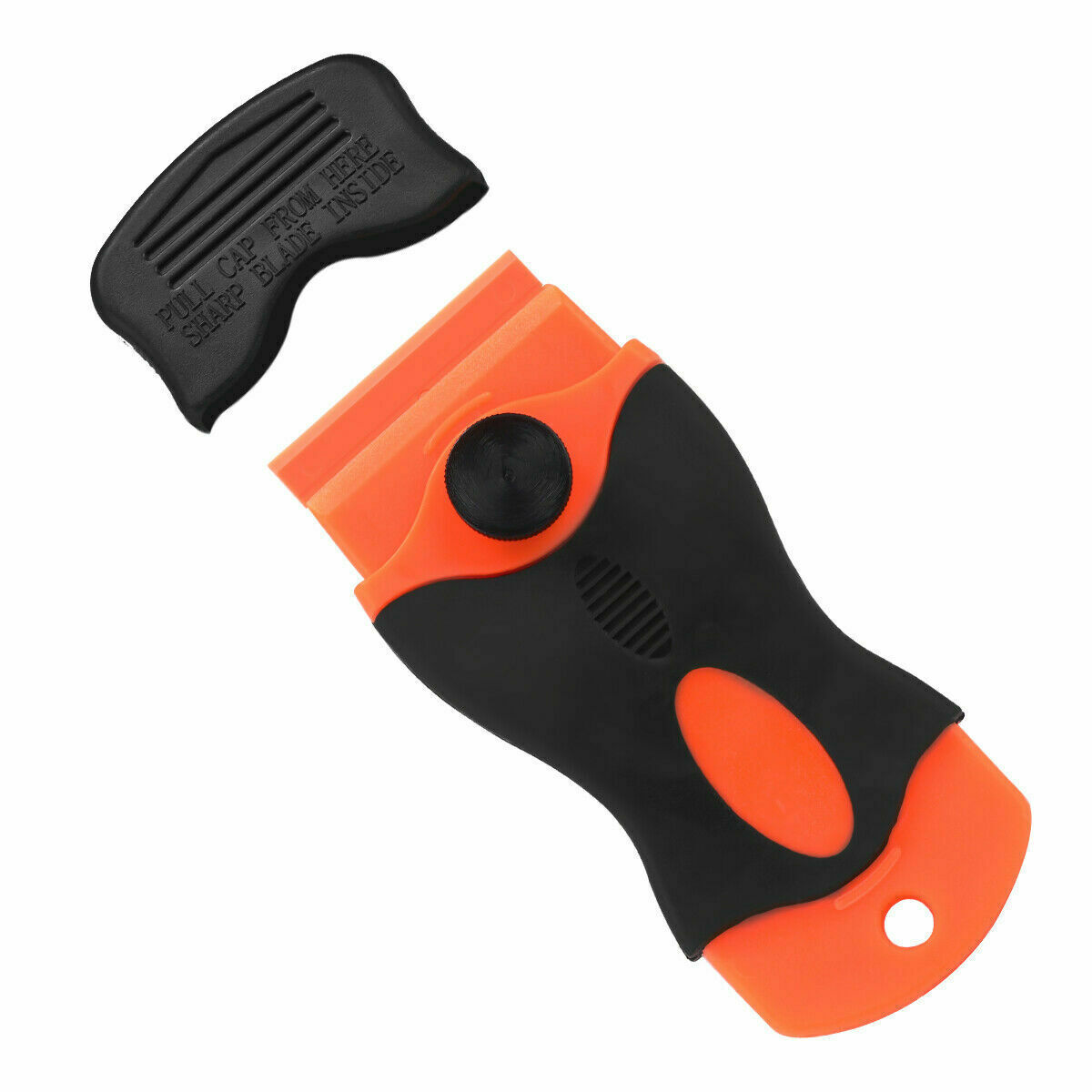 100 Pcs Plastic Razor Blades + 2 Razor Scraper Double Edged Sticker Removal Tool