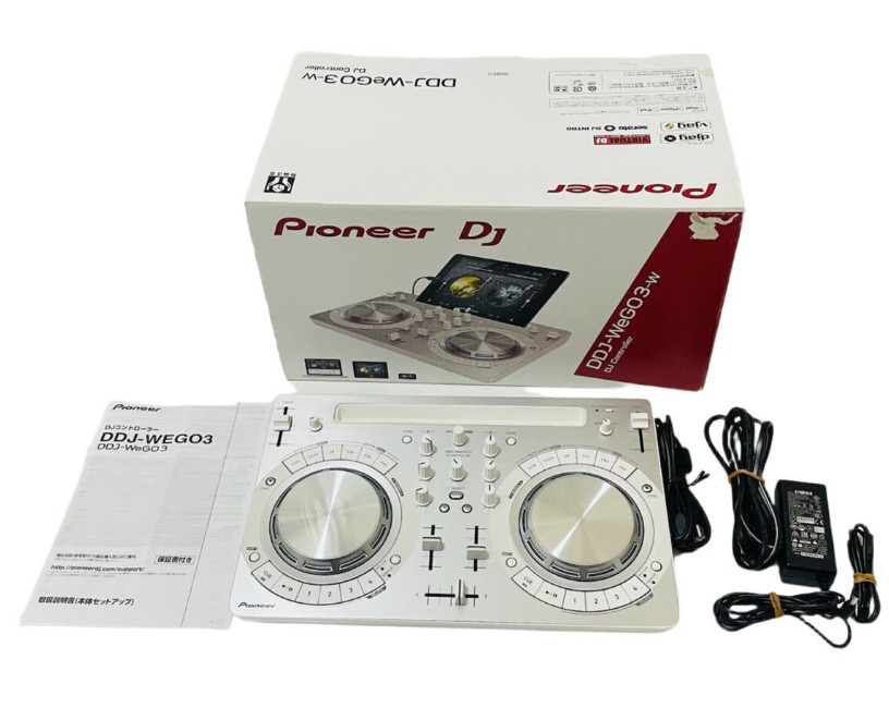 Pioneer DJ DDJ-WeGO3 DJ CONTROLLER Compatible with PC/Mac/iPhone/iPad White