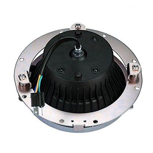 7 inch Round Headlight Ring Mounting Bracket Compatible with H_arley Chrome