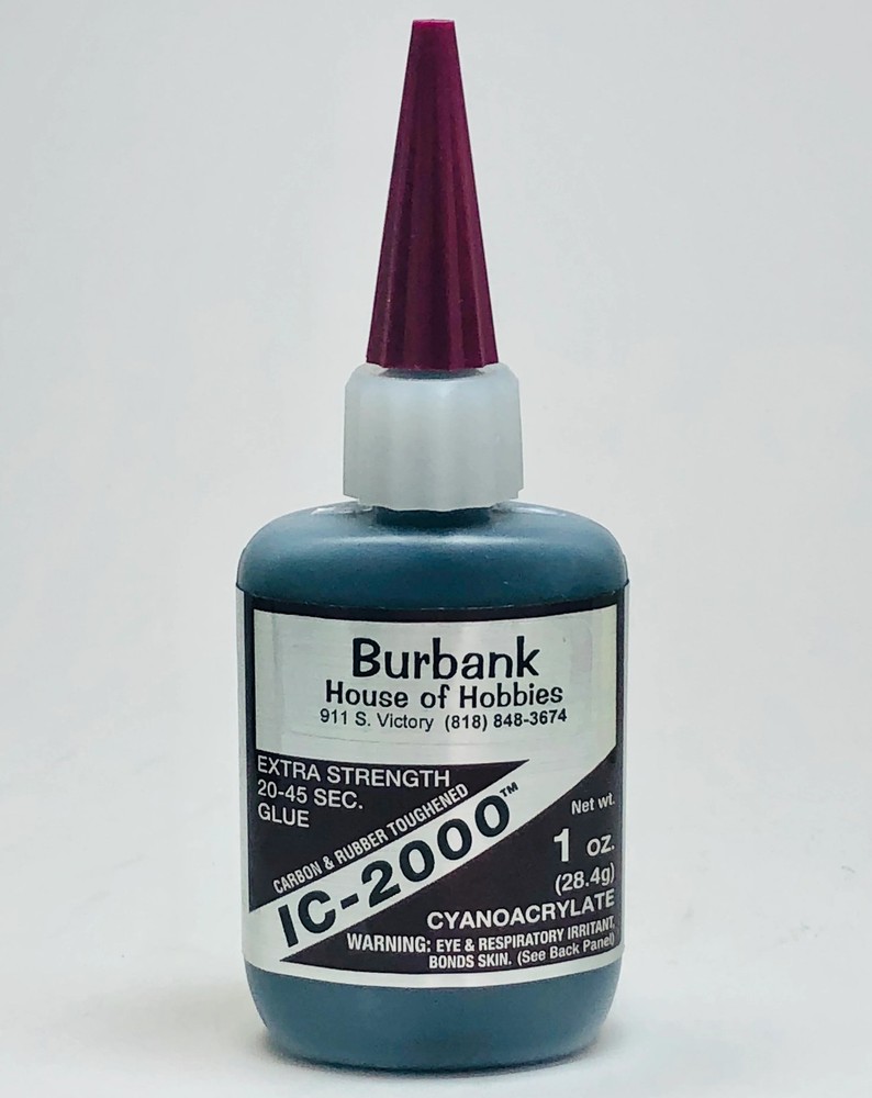 BSI 118 IC-2000 Black Rubberized Glue Medium Thick 1oz