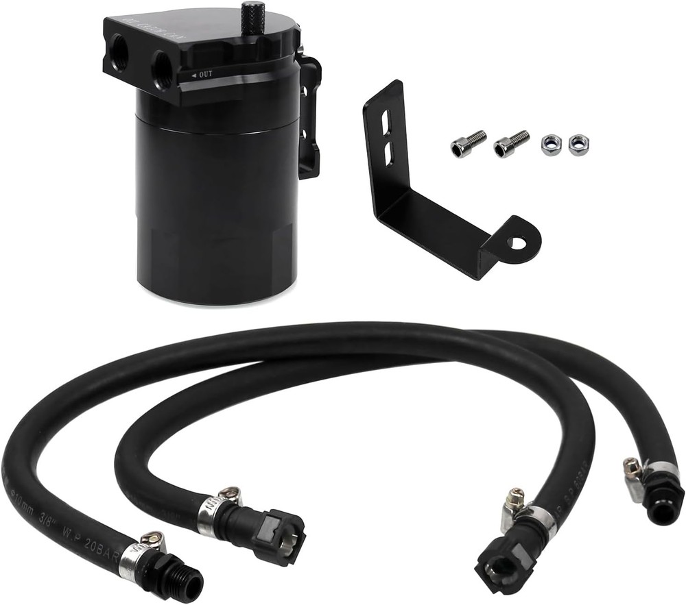 RULLINE Oil Catch Can Compatible with 2014-2018 Chevy Silverado 1500 Basic