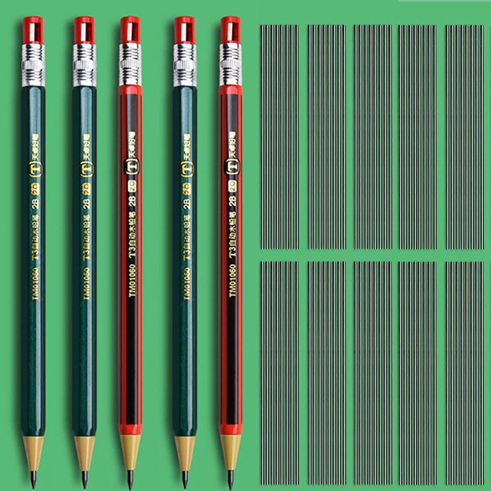 85 Pcs Solid Carpenter Pencil Set Includes 5 Construction Pencils Deep Hole Wood